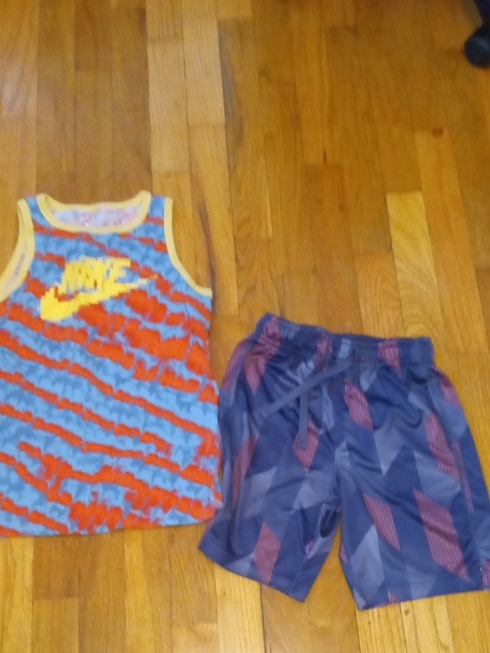 Nike Kids' Blue & Orange Tank Top